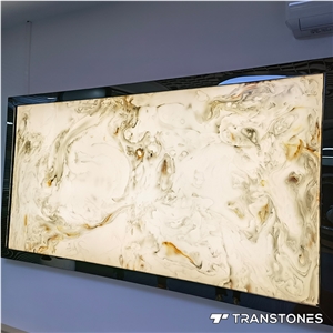 Alabaster Resin Stone Faux Marble Wall Panel
