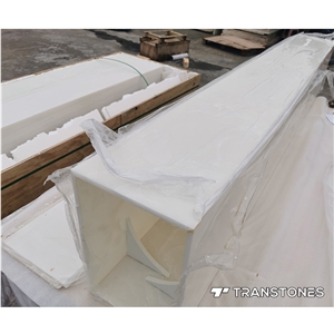 Decorative Wall Panels Resin White Alabaster Marble Slabs