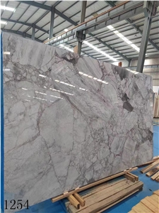Armani Silver Marble Statuario Calacatta Grey Slab In China