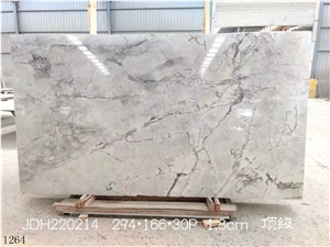 Armani Silver Marble Statuario Grey Calacatta Slab Wall Tile
