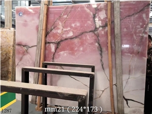 Iran Iris Pink Onyx Onix Slab In China Stone Market