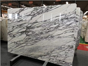 Italy White Marble Arabescato Carrara Slabs Wall Cladding