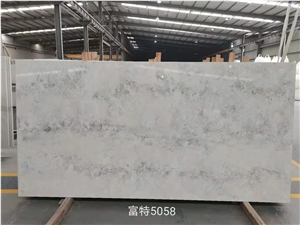 30Mm Thickness Concrete Bloom Grey Quartz