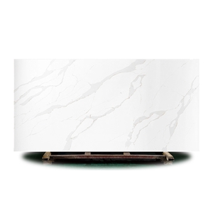 Artificial Calacatta Quartz Stone Tiles New Style Vein