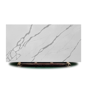 Best Sale Artificial Quartz Slab Calacatta White Polished
