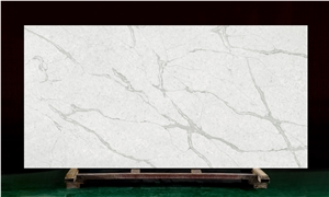 Factory Direct 5008 White Hourse Artificial Quartz Stone