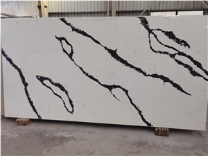 Factory Price 5002 Calacatta Prada Artificial Quartz Stone