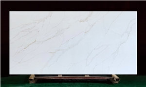 Factory Price 5052 Calacatta Leon Artificial Quartz Stone