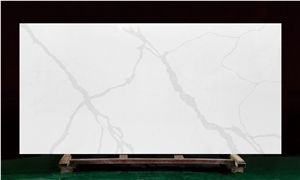 Grey Veins Calacatta Mystero Quartz Slab