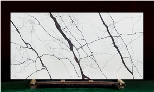 High Quality Calacatta 5010 Artificial Quartz Stone