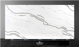 High Quality Mystery Quartz Slab With Grey Veins