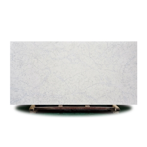 Manufacturer BEYOND Quartz Slab With Grey Veins