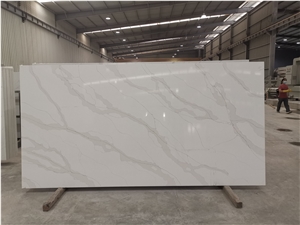 Strong Practicality Calacatta Paris Quartz Big Slab from China