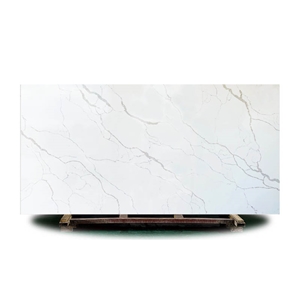 Superior Quality White Calacatta Snowy Quartz Slab,Tiles