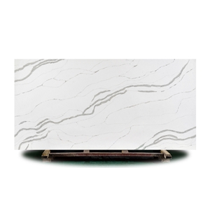 Top Quality Calacatta Quartz Stone Slabs，Tiles