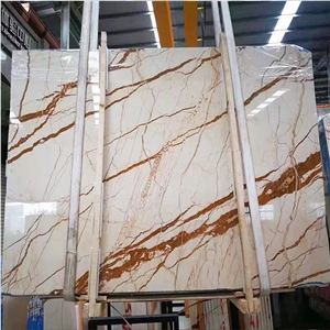 Customized Size And Style Gold Marble Stone Slabs