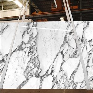 Italy Arabescato Customized Size White Floor Tiles