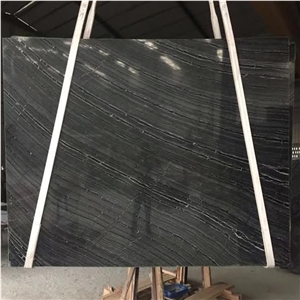 Kenyan Black Wooden Marble Slab Tiles For Kitchen Bathroom