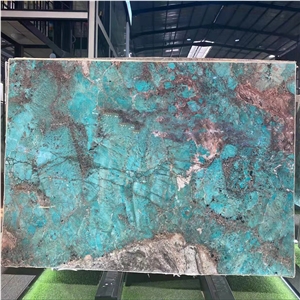 Natural Stone Polished Amazon Green Granite Big Slab