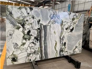 Premium Natural Polished Stone Green Jade Marble Slab