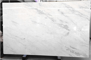 Pure Natural Polished Elba White Marble Slab