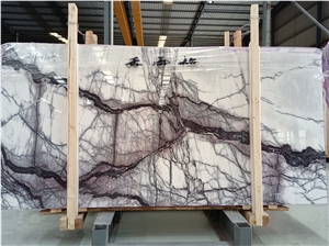 Quality Performance Natural Luxury Purple Vein Marble Slab