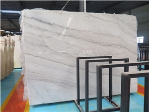 China Oriental White Guangxi White Base Marble Slabs