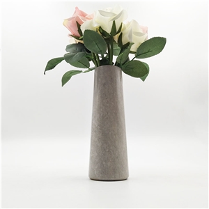 Cinderella Grey Marble Stone Home Hotel Decor Flower Vase