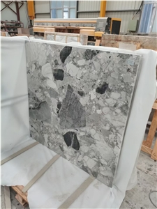 Panda Grey Marble Terrazzo Flooring