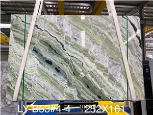 River Jade China Green Marble Bookmatch Slabs