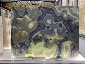 Valley Onyx Slabs Background Backlit Wall