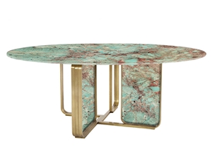 Polished Amazon Green Quartzite Round Table Top