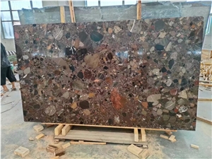 Natural Conglomerate Granite Stone Slab