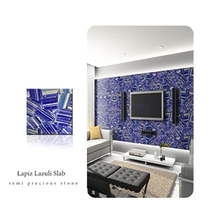 Blue Lapis Lazuli Tile Semi Precious Stone Slab