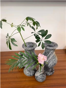 Stone Interior Vase Small Flower Pots Home Decorative