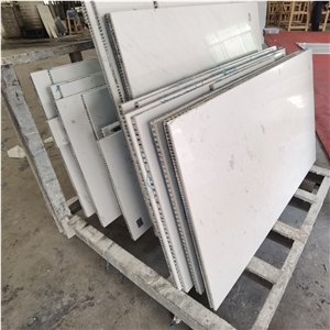 White Marble Light Weight Composite Aluminum Honeycomb Tile