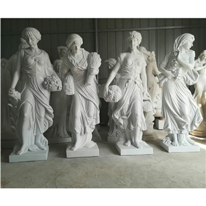 Decoration Religion Stone Sculpture White Marble Statue
