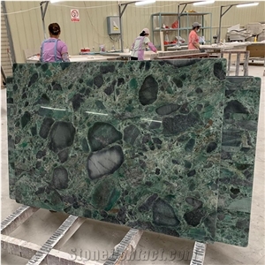 Emerald Green Exotic Granite Slabs Tiles Persian Green