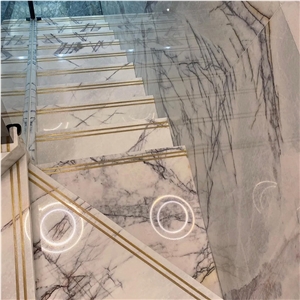Milas Lilac White Marble Purple Veins For Hotel Villa
