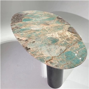 Modern Design Amazon Green Quartzite Table For Home Hotel