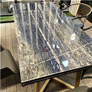 Modern Design Luxury Stone Dining Table Rectangle For Home