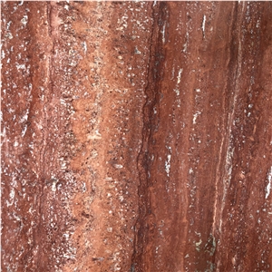Red Travertine Slabs For Wall Tiles And Flooring