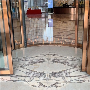 Turkish Milas Lilac Marble For Villa Interior Flooring