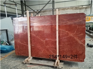 New Rosso Alicante Marble Slabs