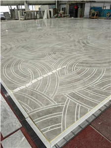 Waterjet Stone Floor Pattern Marble Lobby Carpet Pattern