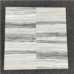 Carrara Zebrino 12"X12" Thickness  Marble Kitchen Wall Tile