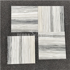 Carrara Zebrino 12"X12" Thickness  Marble Kitchen Wall Tile