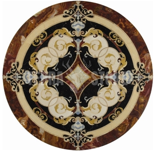Flooring Medallions Flower Waterjet Mosaic Parquet Marble