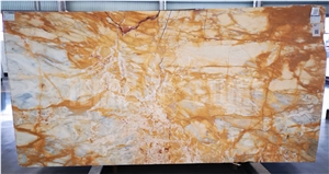 Italy Factory Cheap Natural Siena Gold Marble Slabs