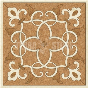 Natural Stone Marble Waterjet Medallion